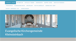Desktop Screenshot of kleinsteinbach-evangelisch.de