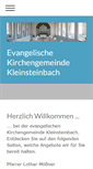 Mobile Screenshot of kleinsteinbach-evangelisch.de
