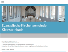Tablet Screenshot of kleinsteinbach-evangelisch.de
